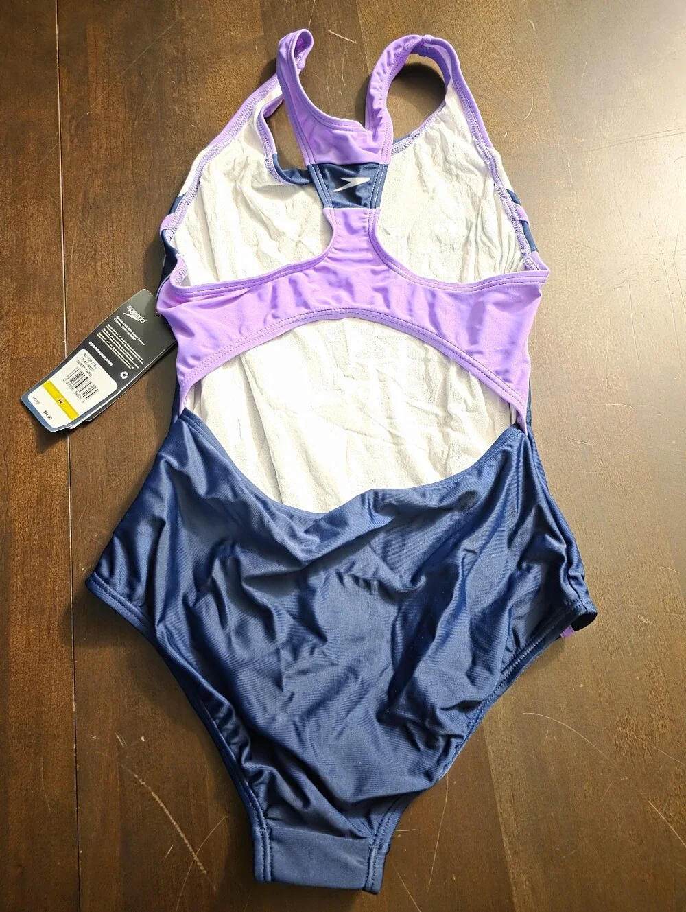 Speedo Girls Infinity Splice One Piece Swimsuit| Big Girls Size 14| New W Tags